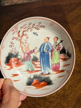 c1795 English New Hall Porcelain Saucer -   5.25"